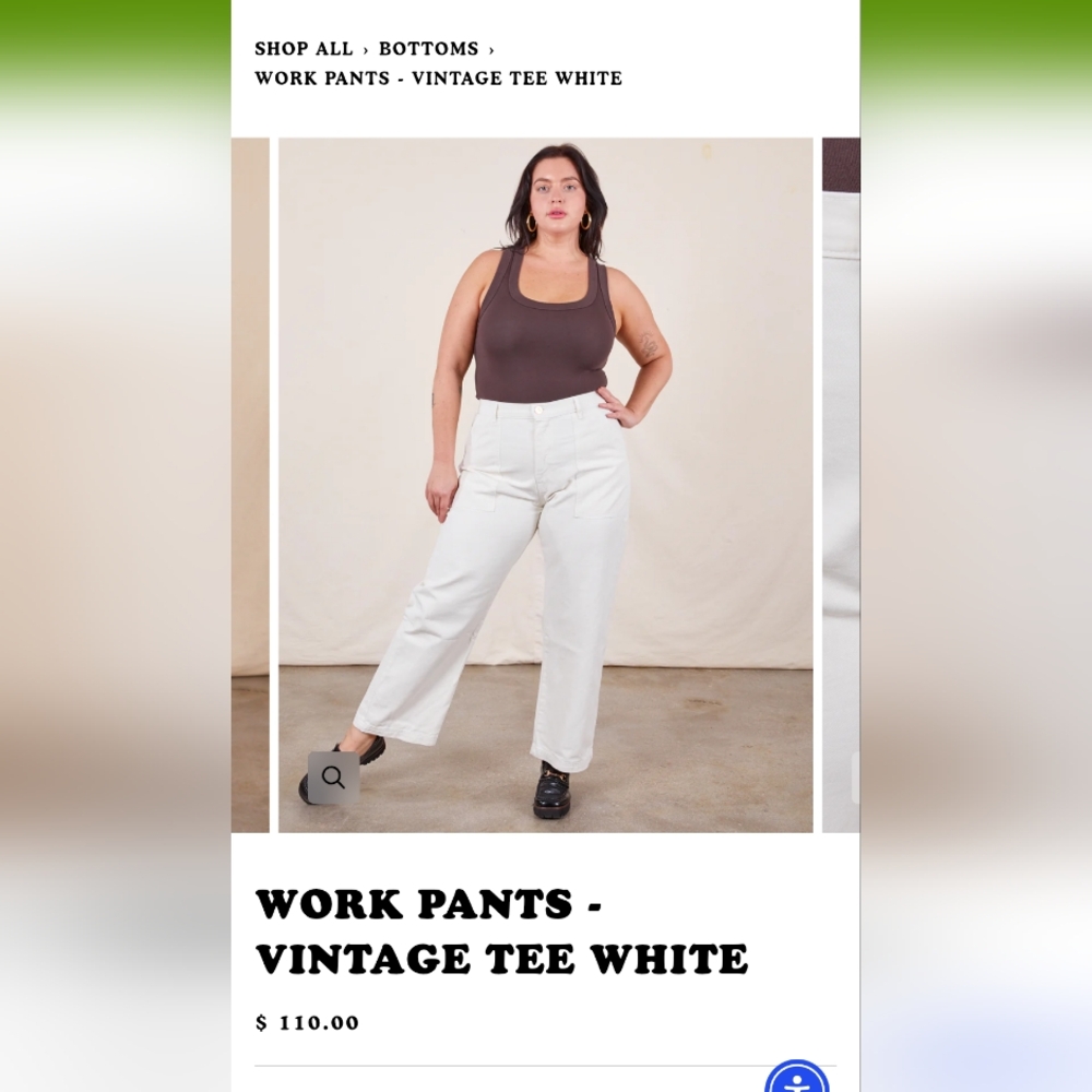 Big Bud Press White Work Pants